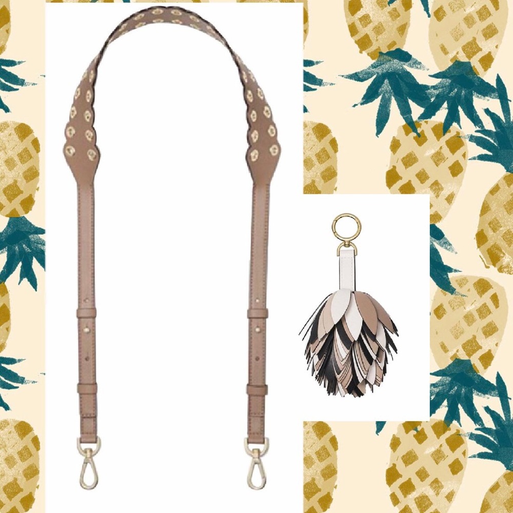 NWT SET Michael Kors Crossbody Strap + Charm